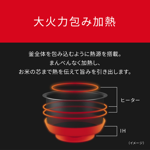 【期間限定ギフトプレゼント】パナソニック SR-N310D-K 可変圧力IHジャー炊飯器 おどり炊き 備長炭釜 5.5合 ブラック_4