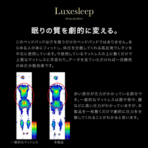 CREST 1400TS02 洗える高反発ベッドパッド！！テンセル繊維混生地使用 高反発ウレタン シングルサイズ オフホワイト_6