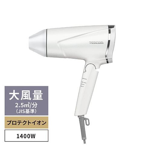 【推奨品】テスコム TD670A-W プロテクトイオンヘアードライヤー TESCOM ホワイト TD670AW