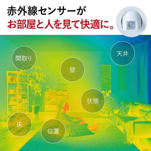 三菱電機 エアコン 6畳 ムーブアイ 高さコンパクト 人感センサー 
