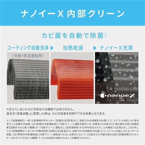 パナソニック エアコン 6畳 ナノイー搭載 オリジナル 掃除機能 AI