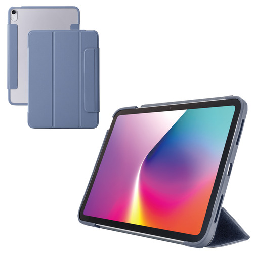 エレコム TB-A25MWVFCBG iPad Air ケース 11インチ ( M3／M2 )／10.9インチ 第5・第4世代 マグネット式フラップブルーグレー
