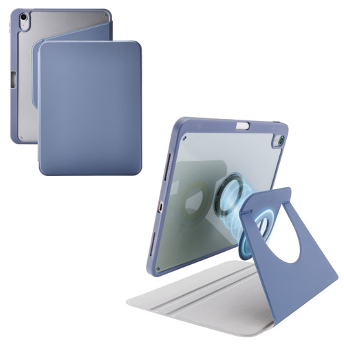 エレコム TB-A25RMG360BG iPad ケース 11インチ ( A16 ) ／ 10.9インチ 第10世代 マグネット 360度回転 ブルーグレー