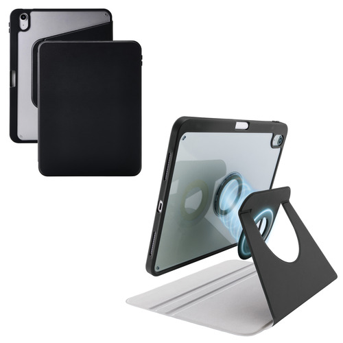 エレコム TB-A25RMG360BKN iPad ケース 11インチ ( A16 ) ／ 10.9インチ 第10世代 マグネット着脱フラップ カバー 360度回転 ブラック