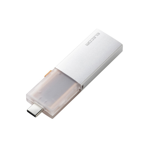 エレコム ESD-EWC0500GSV USB Type-C USB-A対応 外付けポータブルSSD 500GB  シルバーの通販は