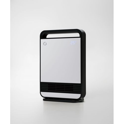スリーアップ CH-T2378WH 節電／室温センサー付 大風量セラミックヒーター 1200W／600W 大型ハンドル LEDディスプレイ ホワイト