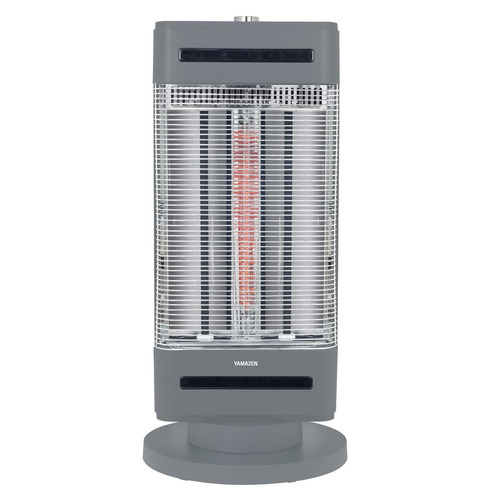 YAMAZEN EDBC-SVM121 温風＋遠赤ヒーター ツインヒートPLUS 1200W 障害物センサー搭載 首振り機能 10段階切替 H