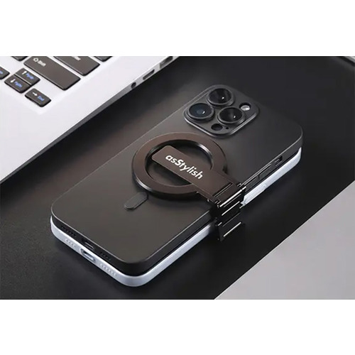 ロジック LG-TWINS-CARRYS-MINI-BK Twins Carry Stand スマートフォンキャリースタンド ミニ  ブラック_1