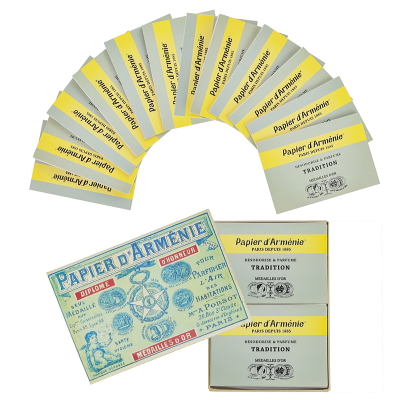 パピエダルメニイ PAPIER D'ARMENIE トラディショナル 1900 BOX （トラディショナル×12冊） 36枚×12冊 紙のお香 【在庫あり】【送料無料】の通販は 6,970円