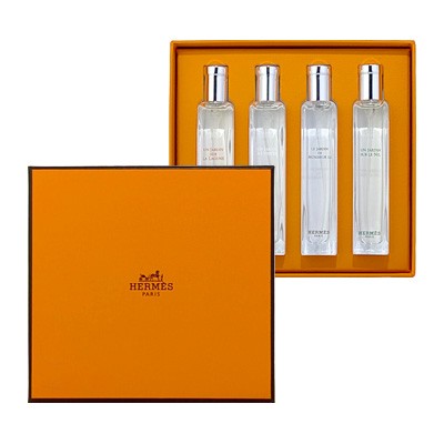 エルメス HERMES ガーデン コフレ フレグランスセット 15ml×4本 シテールの庭 ナイルの庭 ラグーナの庭 李氏の庭 ミニチュア 【ミニ香水