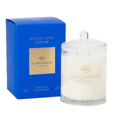 グラスハウス GLASSHOUSE アロマキャンドル ラージ キプロス 380g ホームフレグランス 【在庫あり】【送料無料】の通販は 6,688円