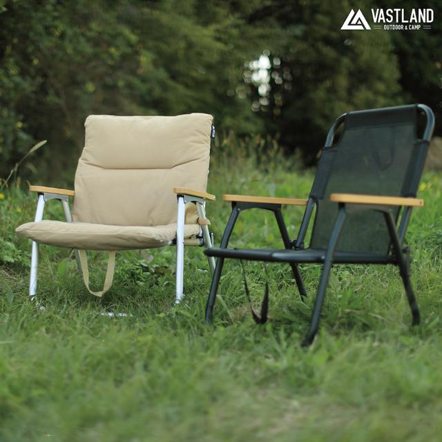 VASTLAND クッションカバー付き アウトドアチェア キャンプ