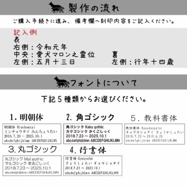 ペット 位牌 黒塗り 春日 4寸 イラスト入 本位牌 お位牌 ペット仏具 かわいい 犬 猫 メモリアル ペット供養 49日 四十九日 ペットロス 名の通販はau Pay マーケット メモリアル工房 響