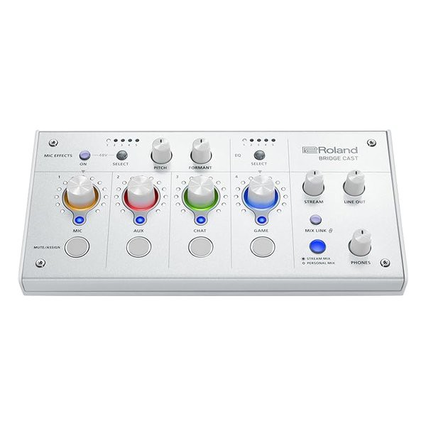 Roland ローランド ゲーミングDAC Dual Bus Gaming Audio Mixer BRIDGE CAST ICE WHITE BRC-WH (2585357) 送料無料