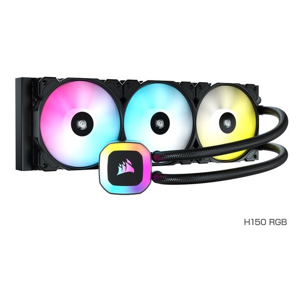 CORSAIR コルセア H150 RGB 水冷ＣＰＵクーラー CW-9060054-WW (2585364) 送料無料