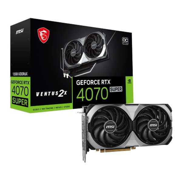 MSI エムエスアイ GeForce RTX 4070 SUPER 12G VENTUS 2X OC グラフィックボード GEFORCERTX4070SUPE12GVE2 (2586519) 送料無料