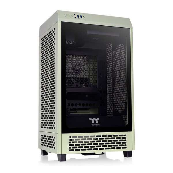 Thermaltake サーマルテイク The Tower 200 Matcha Green 抹茶グリーン CA-1X9-00SEWN-00 (2578545) 代引不可 送料無料