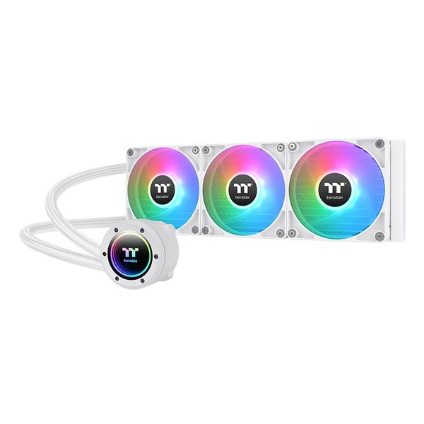 Thermaltake サーマルテイク TH360 ARGB Sync V2 CPU 水冷クーラー 360cm RGB ホワイト CL-W365-PL12SW-A (2588655) 代引不可 送料無料