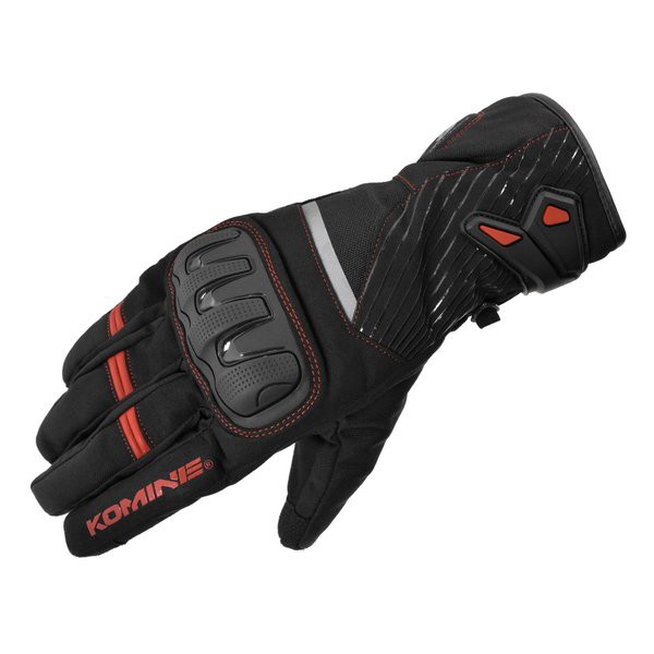 KOMINE  コミネ GK-846 プロテクトウインターグローブ Black/Red Lサイズ 06-846/BK/RD/L (2512103)  代引不可 送料無料の通販は 5,800円
