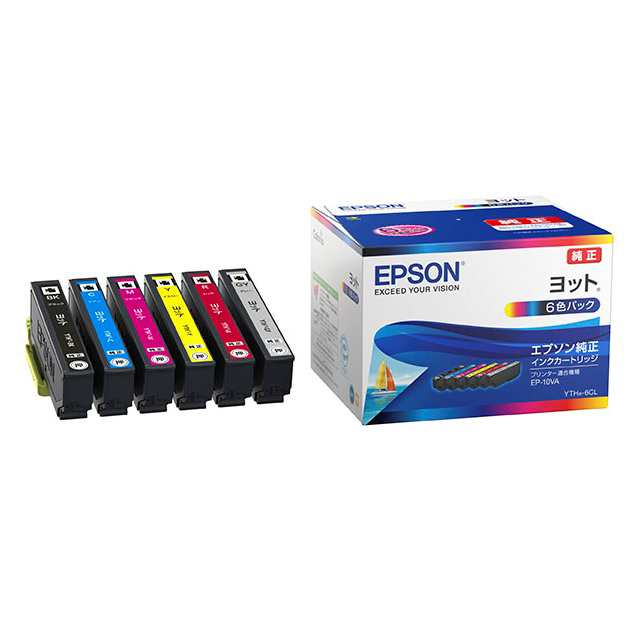 EPSON  エプソン EP-10VA用 インクカートリッジ 6色セット YTH6CL (2391564)  代引不可 送料無料 5,471円