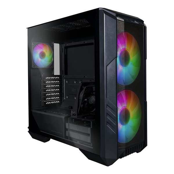 Cooler Master クーラーマスター ミドルタワーPCケース HAF 500 ブラック H500-KGNN-S00 (2541859) 送料無料