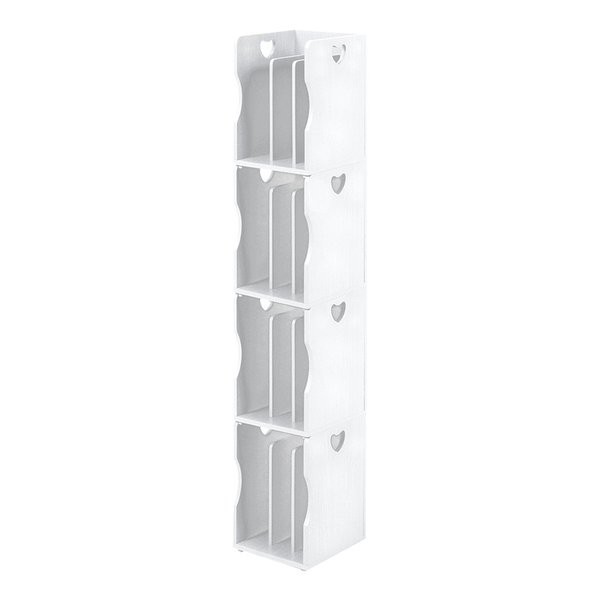 萩原  ハギハラ ブックスタンド ４個組  約 高さ34.5cm（1台）ホワイト MM-7205WH-S (2569193)  代引不可の通販は
