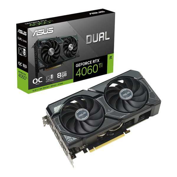 ASUS エイスース GF RTX4060Ti 8GB SSD対応 グラフィックボード DUAL-RTX4060TI-O8G-SSD (2588890) 送料無料