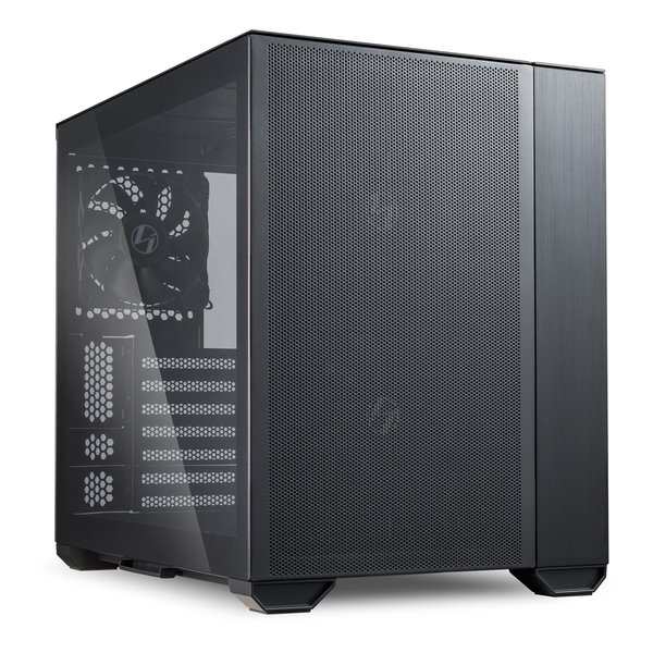 LIAN LI リアンリー PCケース O11 AIR MINI BLACK 3面メッシュパネル 3.5インチHDD4基搭載可能 O11AIRMINIBLACK (2516967) 送料無料