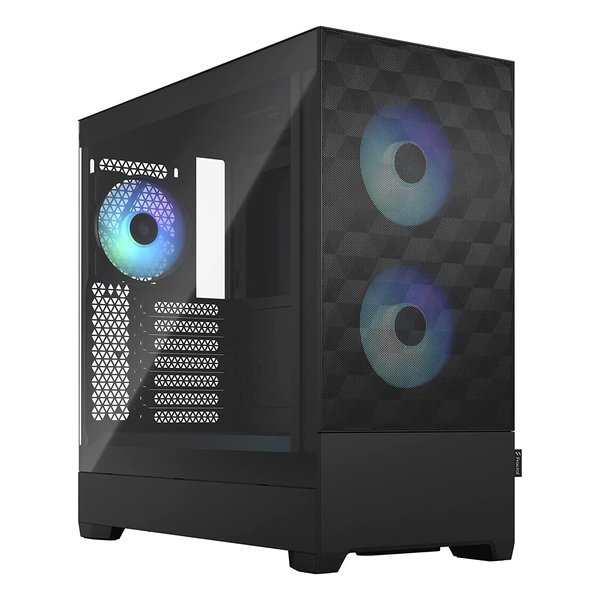 Fractal Design フラクタルデザイン ミドルタワーPCケース Pop Air RGB Black TG Clear Tint ブラック FDCPOR1A06 (2546862) 送料無料