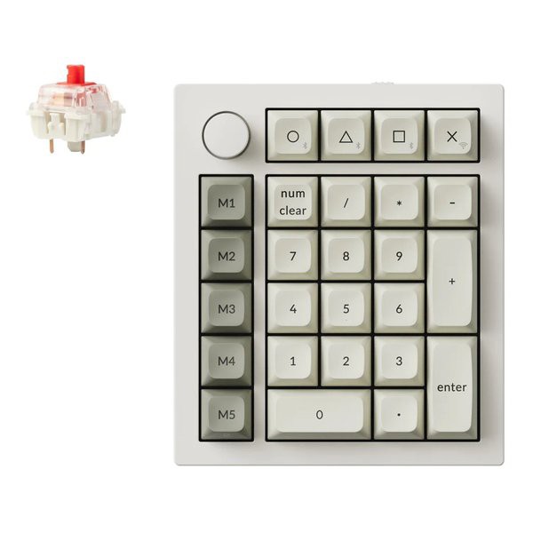 Keychron（キークロン） Q0 Max QMK ワイヤレスカスタム・テンキー 組み立て済み シェルホワイト Q0M-P1 (2620786)  送料無料の通販は