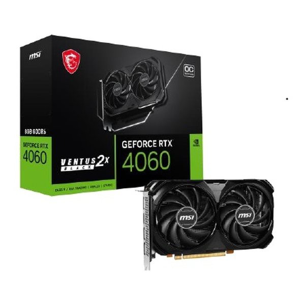 MSI  エムエスアイ グラフィックボード GF RTX4060 8GB GEFORCE RTX4060 VENTUS 2X BLACK 8G OC (2576525)  送料無料の通販は 55,918円