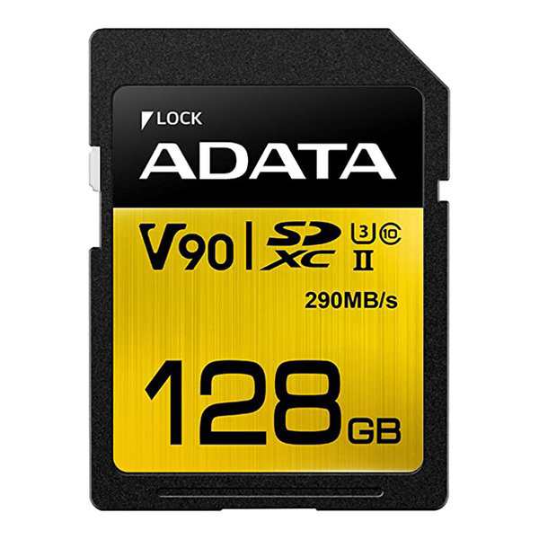 ADATA エイデータ Premier ONE SDXCメモリーカード 128GB II U3 C10 V90 ASDX128GUII3CL10-C (2588088) 代引不可 送料無料