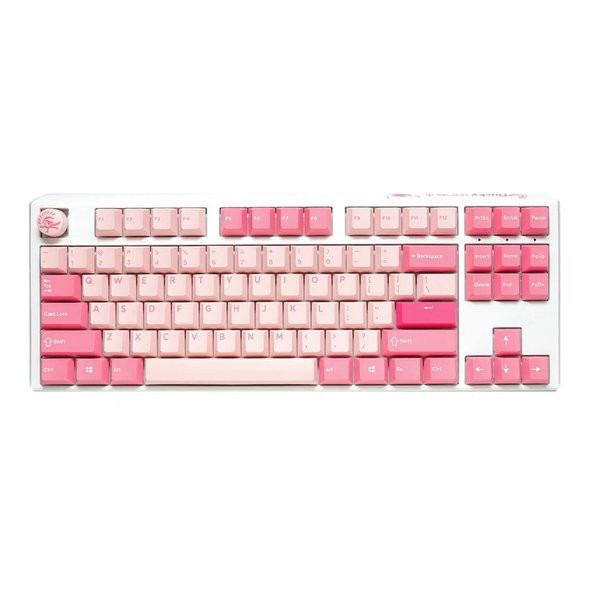 Ducky ダッキー メカニカルキーボード One 3 Gossamer Pink TKL Cherry Silver ピンク DK-ONE3-GOSSAMER-PINK-TK (2578202) 送料無料