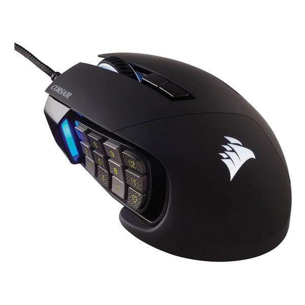 CORSAIR コルセア ゲーミングマウス SCIMITAR RGB ELITE ブラック 光学式 有線 17ボタン USB CH-9304211-AP (2504344) 送料無料