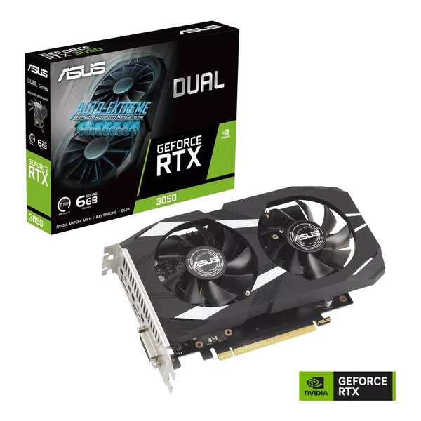 ASUS エイスース グラフィックボード NVIDIAGeForceRTX3050搭載/GDDR6/6GB DUAL GeForce RTX3050 6GB GDDR6 (2620589) 送料無料