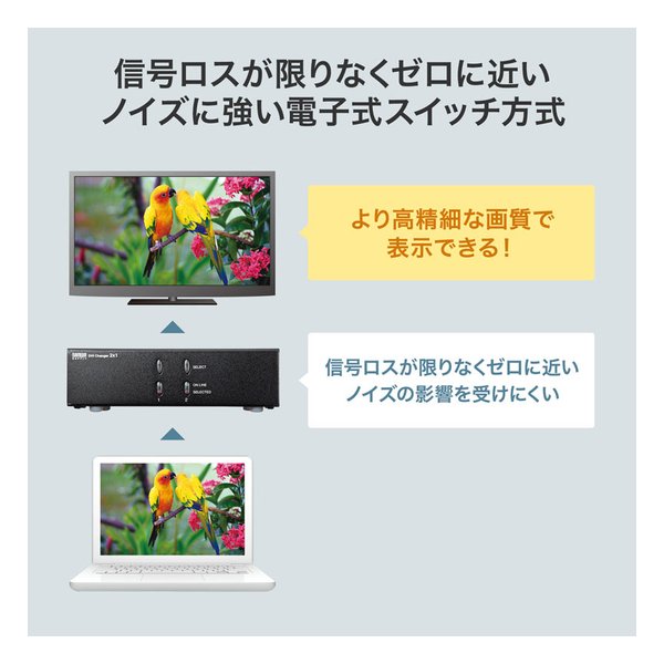 SANWA SUPPLY サンワサプライディスプレイ切替器 DVI24pin用 ・2回路 SW-EDV2N2(2663611)代引不可 送料無料_3