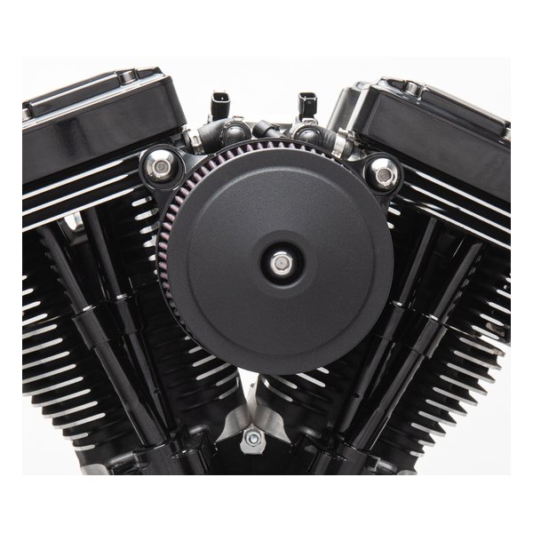 S&S Cycle Inc（エスアンドエスサイクル）ステルス エアクリーナー ドームドボバー ブラック カバーのみ 170-0124(2625085)代引不可 送料無料