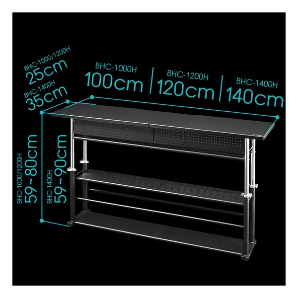 Bauhutte バウヒュッテエクステンションデスク 幅1200mm/ホワイト BHC-1200H-WH(2496795)代引不可_4