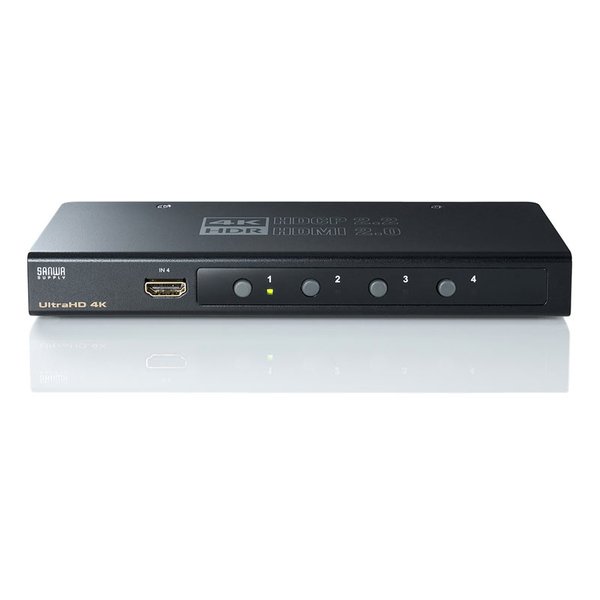 SANWA SUPPLY サンワサプライ4K・HDR・HDCP2.2対応HDMI切替器 4入力・1出力 SW-HDR41H(2663617)代引不可 送料無料_4