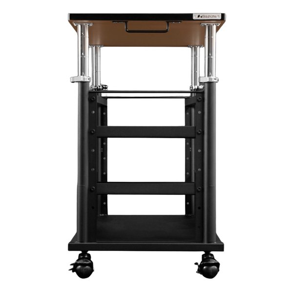 Bauhutte バウヒュッテ昇降式Ｌ字デスク ロング 幅1000mm/ブラック BHD-1000HL-BK(2648310)代引不可_2