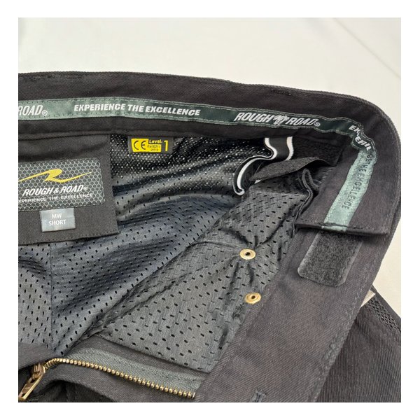 ROUGH&ROAD ラフアンドロードHメッシュSTBKデニムパンツLF BK-LWショート RR7509LFBK-S3(2506499)代引不可 送料無料_5