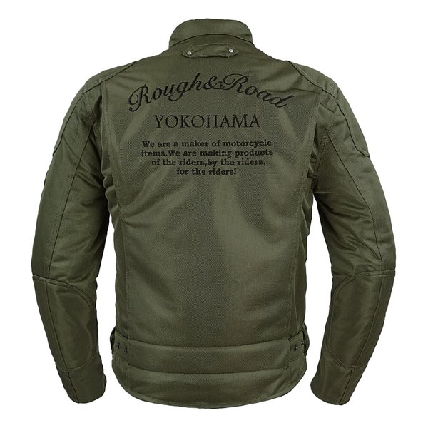 ROUGH&amp;ROAD ラフアンドロードライディングZIPメッシュJK EM OV/BK-M RR7308OV/BK2(2567545)代引不可 送料無料_1