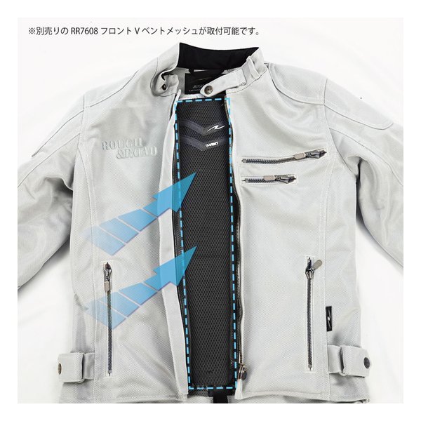 ROUGH&amp;ROAD ラフアンドロードライディングZIPメッシュJK EM OV/BK-M RR7308OV/BK2(2567545)代引不可 送料無料_8