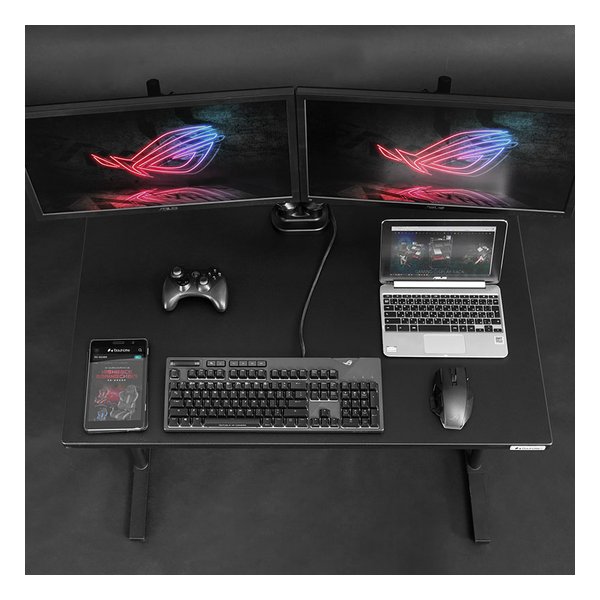 Bauhutte バウヒュッテゲーミングデスク 昇降式/幅1000mm/ブラック BHD