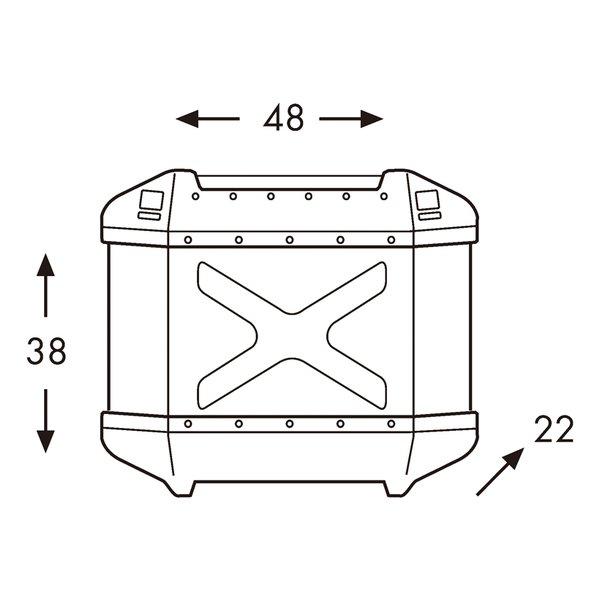 HEPCO&BECKER（ヘプコアンドベッカー）XPLORER サイドケースセット サイドケース 30 ブラック HBS-XPR-SS-B(2630995)代引不可 送料無料