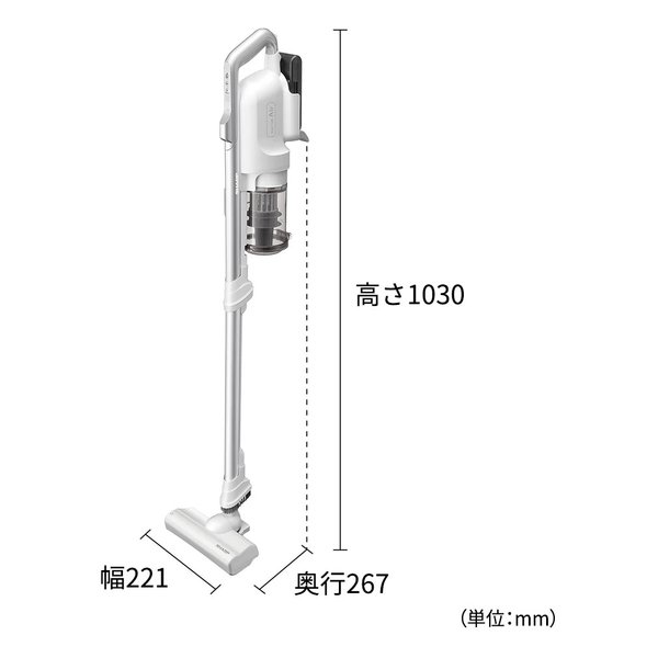 SHARP シャープコードレススティック掃除機 RACTIVE Air サイクロン式/1.7kg/ホワイト EC-SR10-W(2663805)送料無料_2