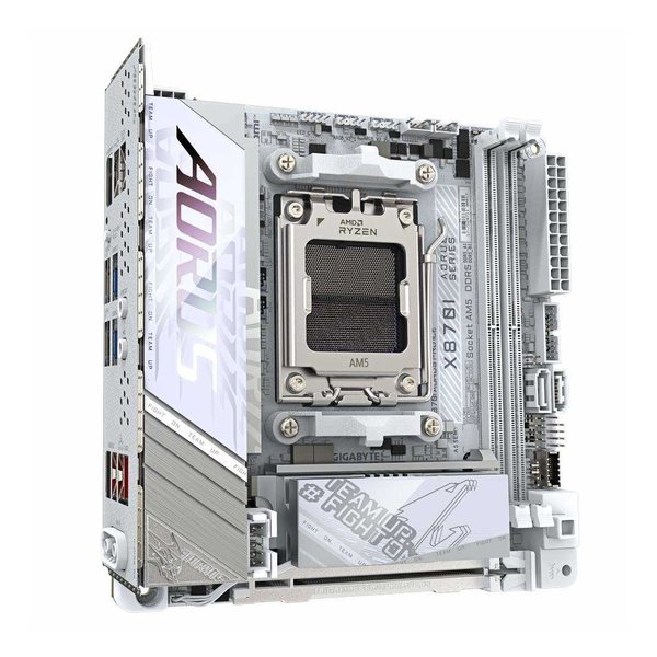 GIGABYTE ギガバイトX870チップセット搭載 Mini-ITX マザーボード ホワイト X870I AORUS PRO ICE(2637912)代引不可 送料無料