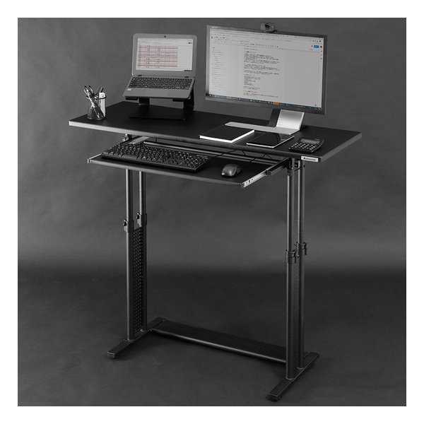Bauhutte バウヒュッテスタンディングデスク 幅1200mm/ブラック BHD-1200H(2448338)代引不可_2