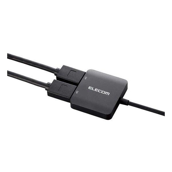 ELECOM エレコムUSB Type-C - DisplayPort変換アダプター 2ポート/ケーブル12cm/ブラック AD-CDP2BK2(2637813)送料無料_2