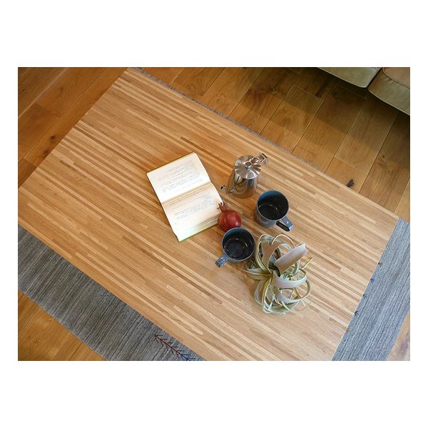 萩原 ハギハラリビングコタツ 120×75cm ナチュラル 寄木細工調 ルーン